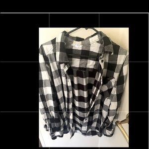Plaid button down shirt